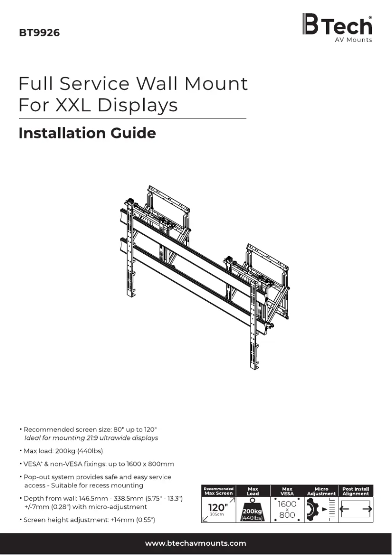 Page 1 of the manual User Manual B-Tech BT9926