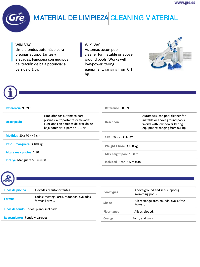Image de la première page du manuel de l'appareil 90399