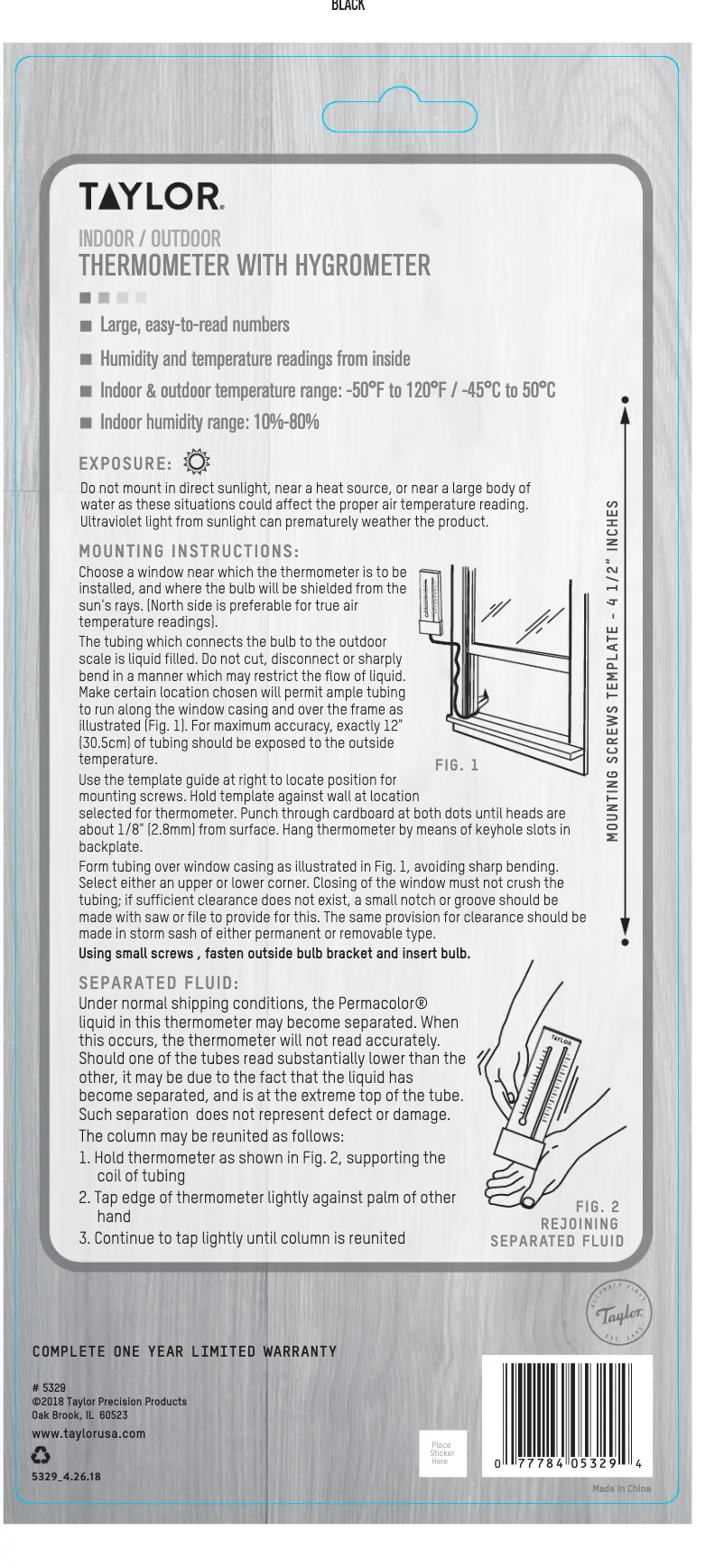Image de la première page du manuel de l'appareil 5329