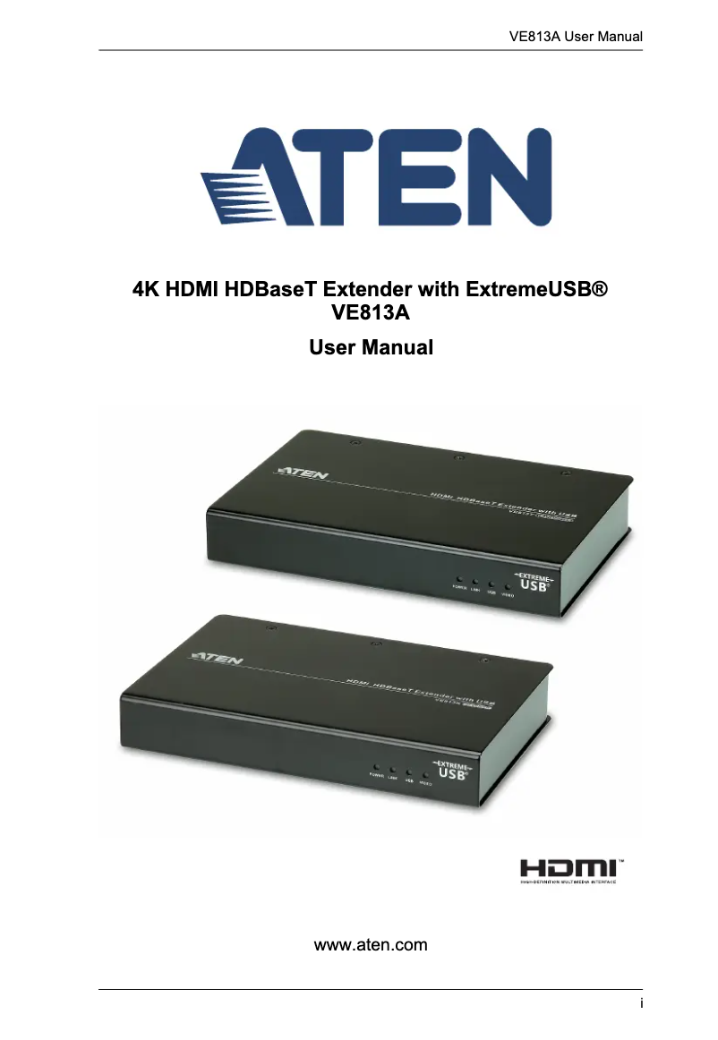 Image de la première page du manuel de l'appareil VE813