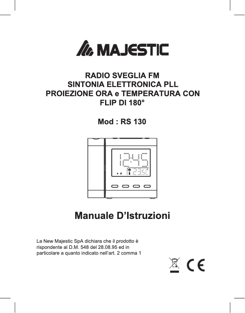 Imagen de la primera página del manual del dispositivo RS-130