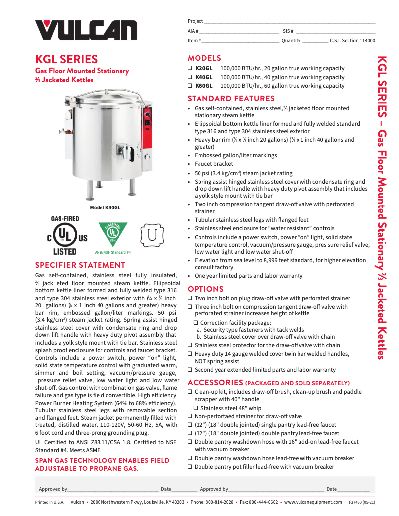 Image de la première page du manuel de l'appareil K20GL