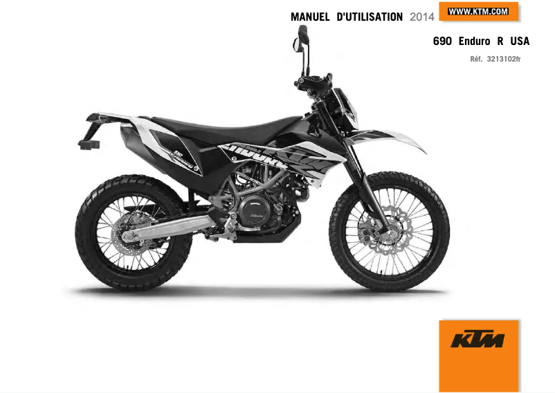 Page 1 de la notice Manuel utilisateur KTM 690 Enduro R (2014)