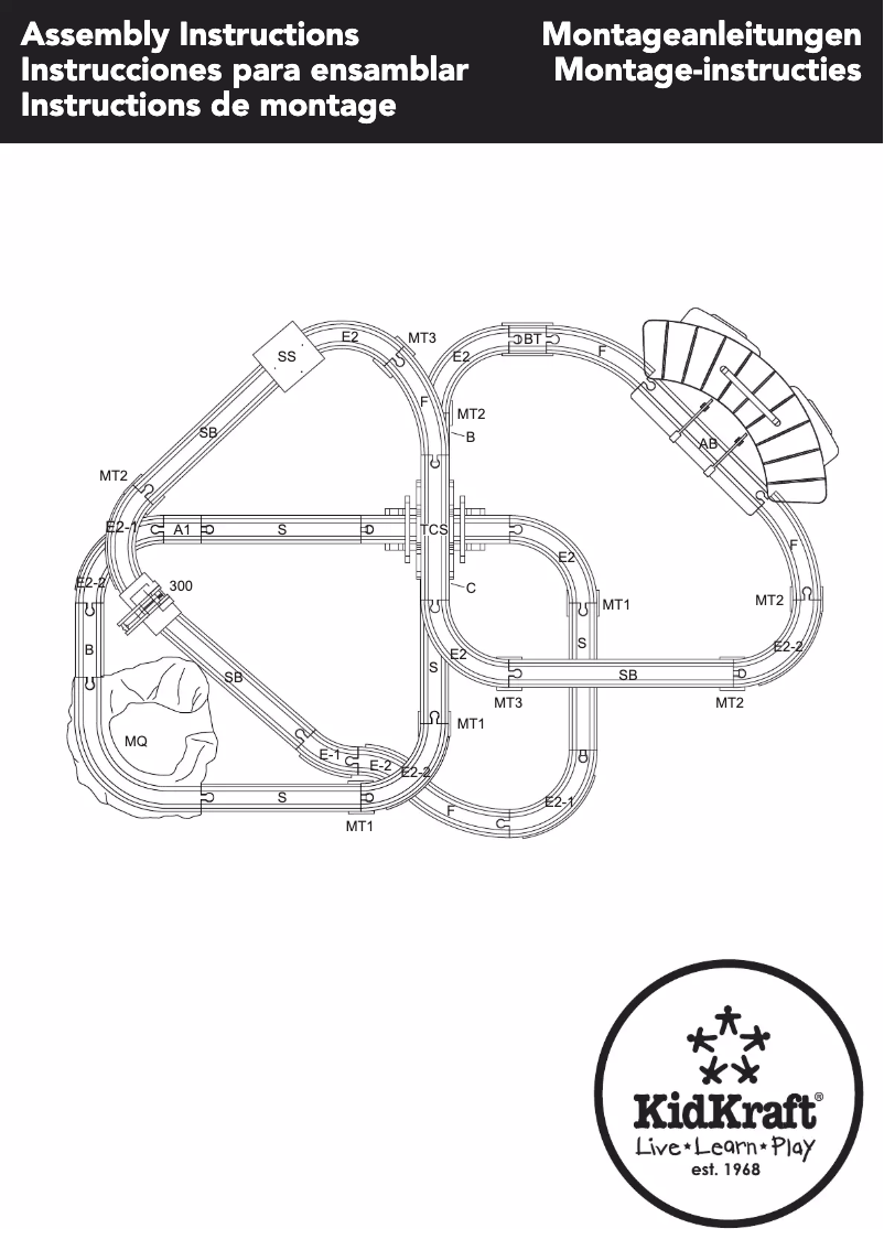 Page n°1 - Manuel utilisateur KidKraft Super Highway Train Set