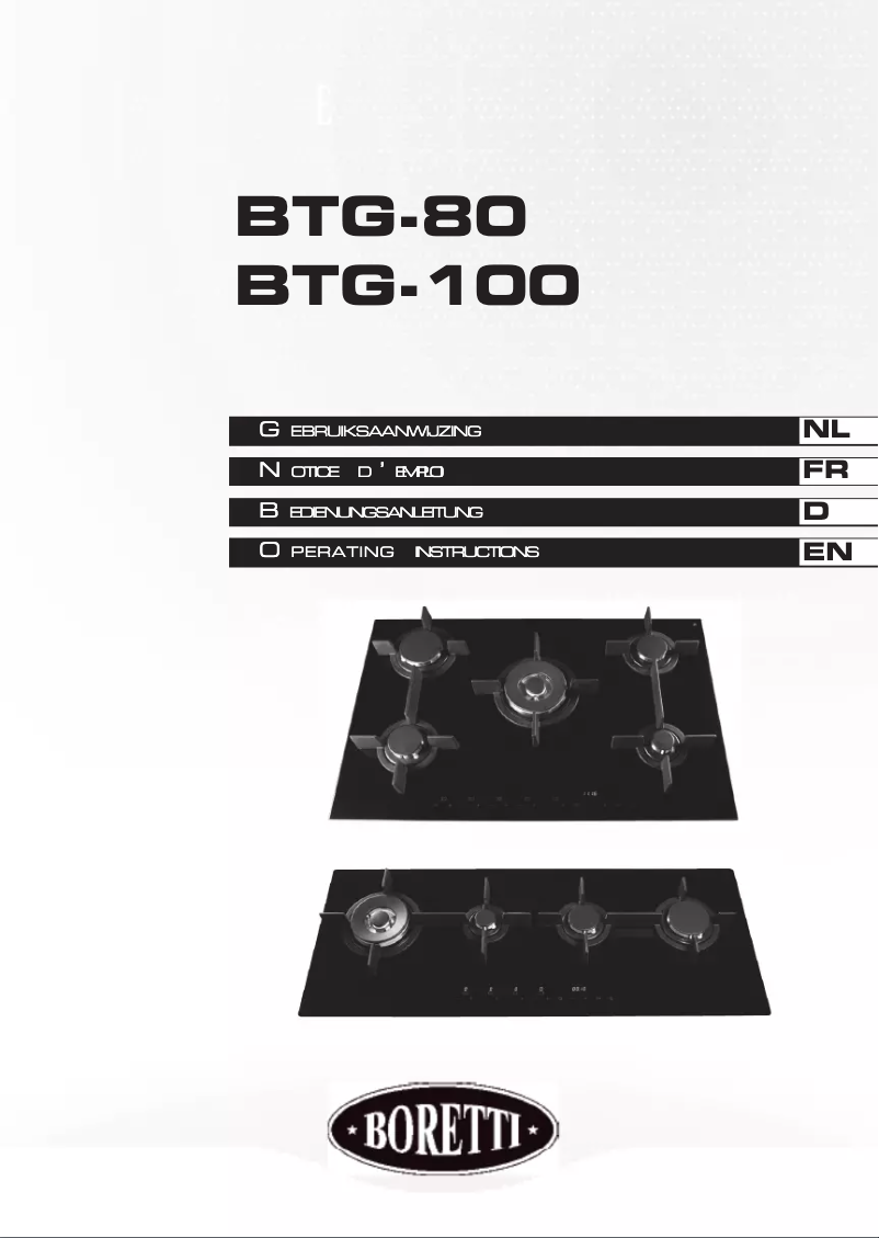 Image de la première page du manuel de l'appareil BTG80