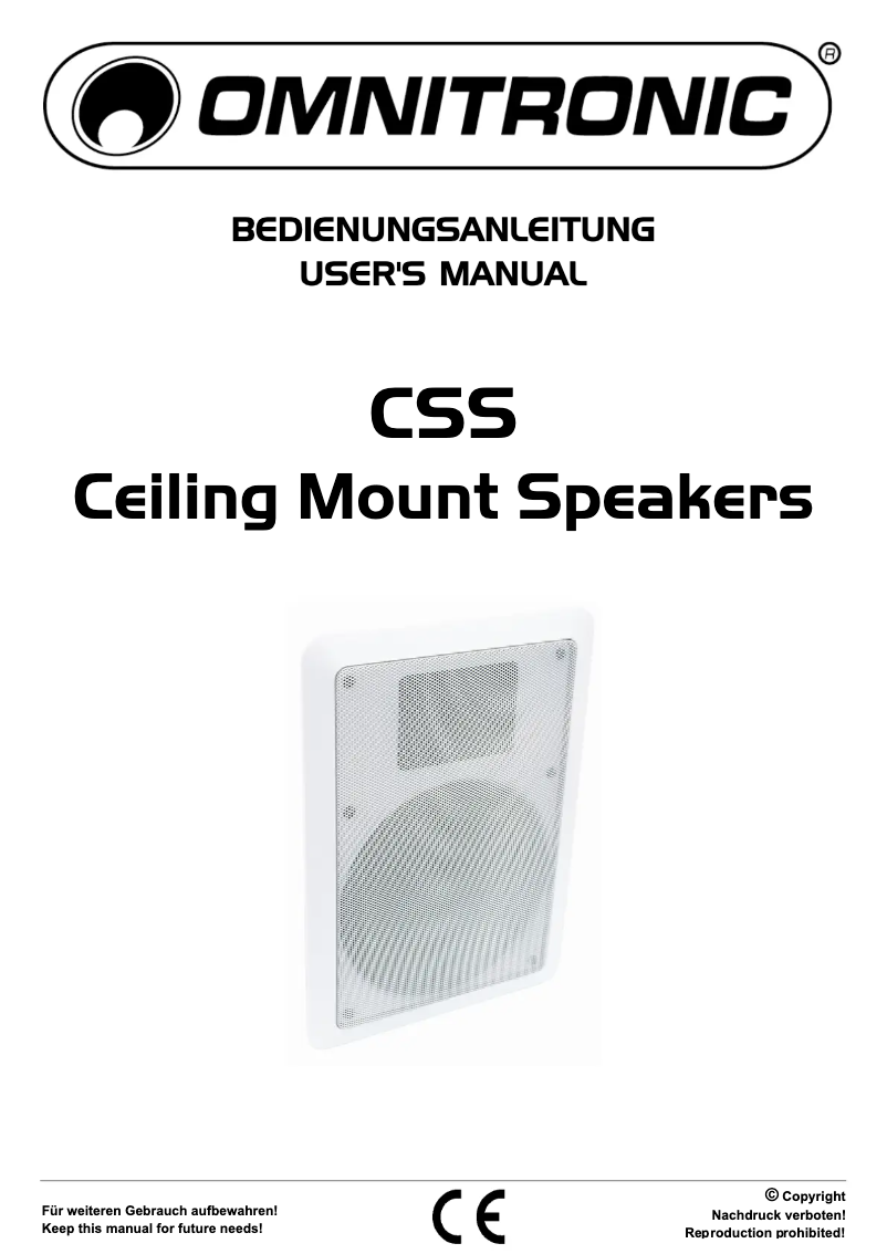 Image de la première page du manuel de l'appareil CSS-5