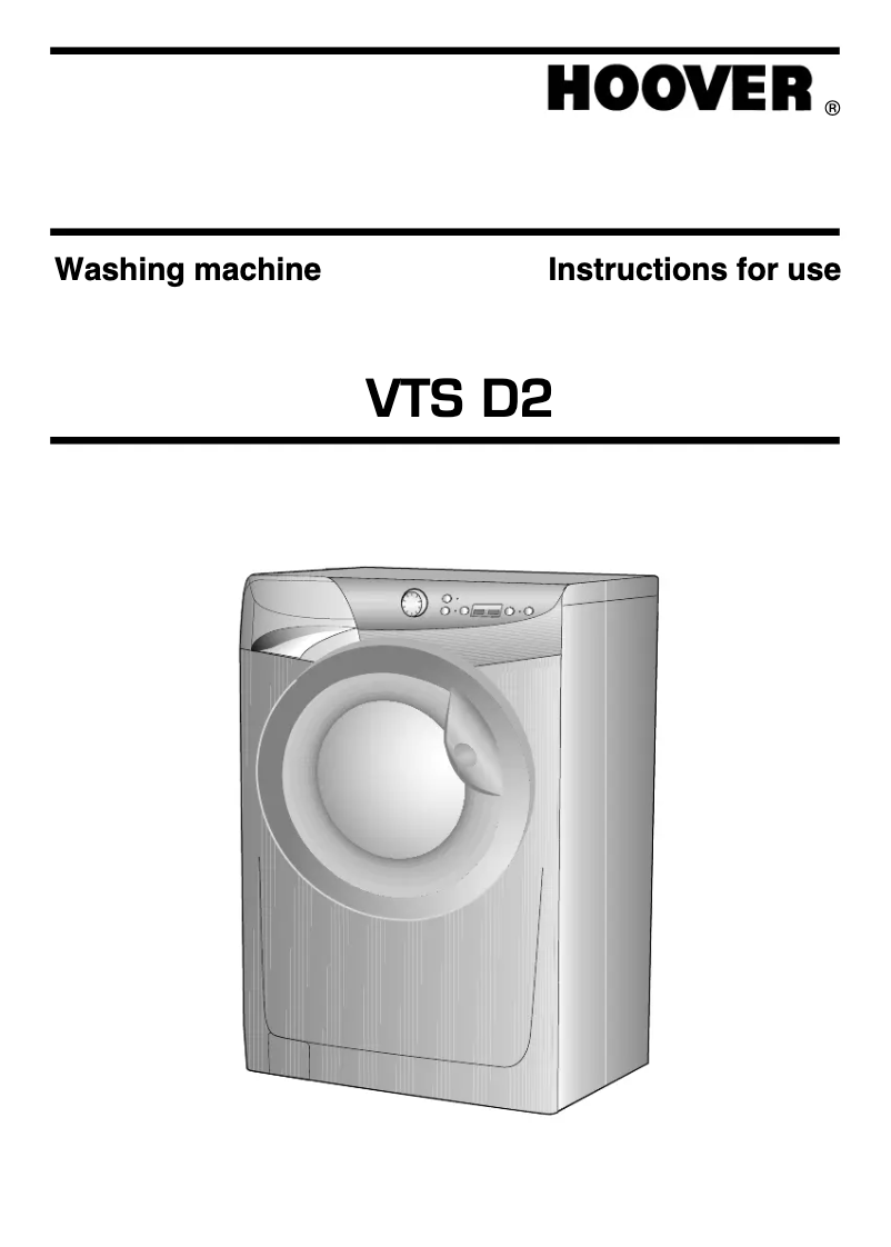 Página 1 del manual Manual de usuario Hoover VTS 612D21/1-80