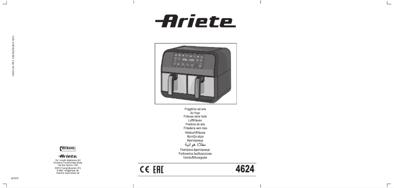 Page 1 de la notice Manuel utilisateur Ariete 4624