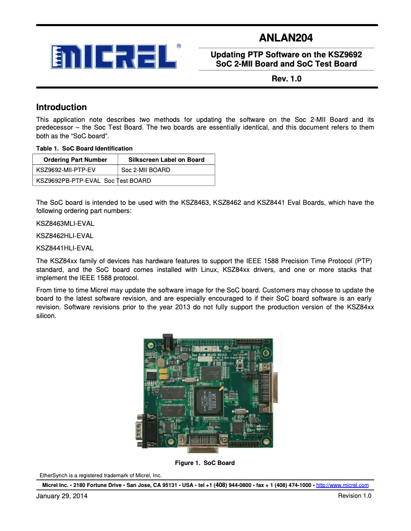 Page 1 de la notice Manuel utilisateur Microchip MIC45205