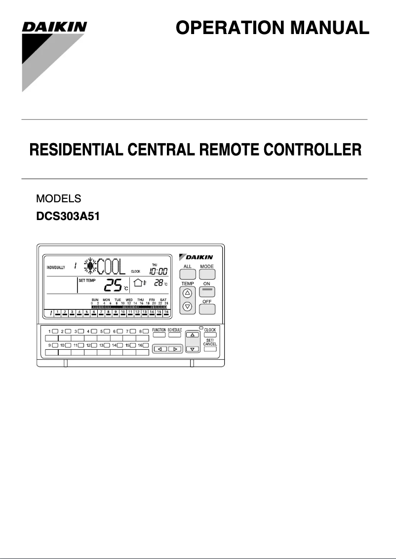 Image de la première page du manuel de l'appareil DCS303A51