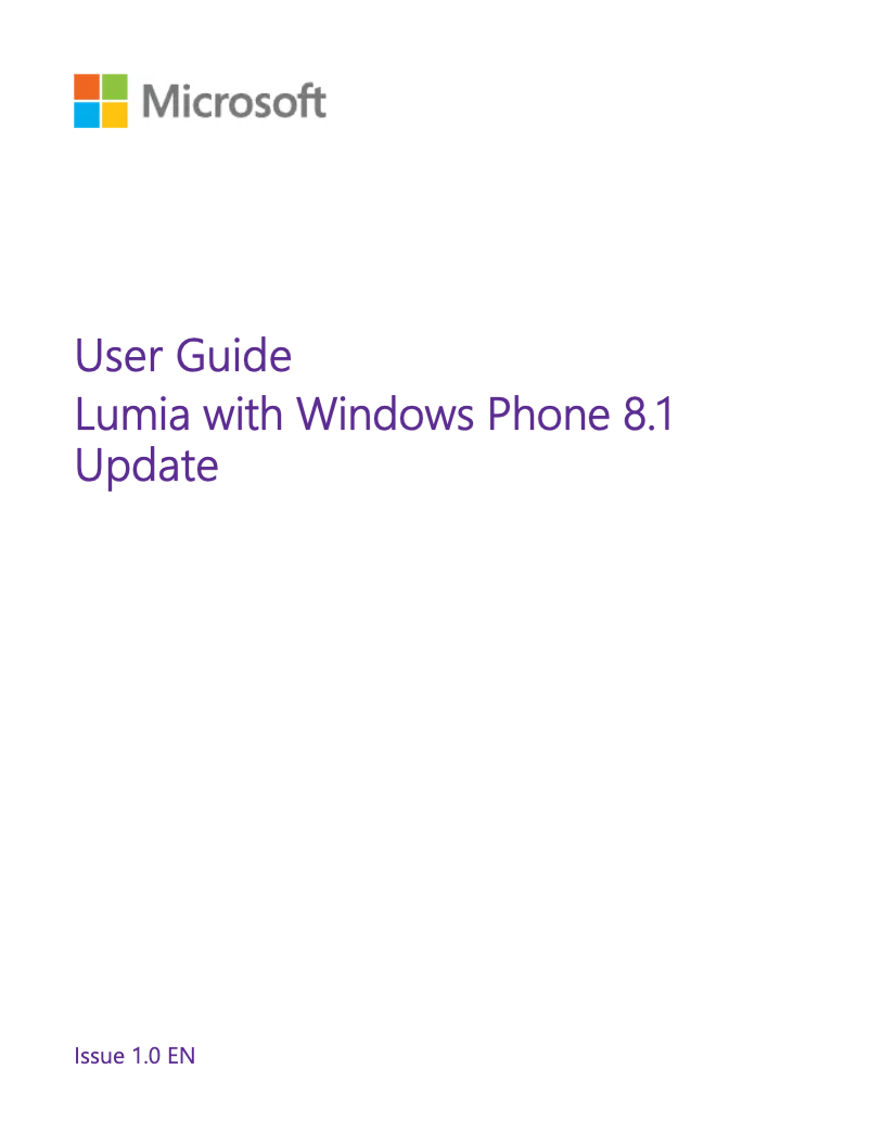 Page n°1 - Manuel utilisateur Microsoft Lumia 735