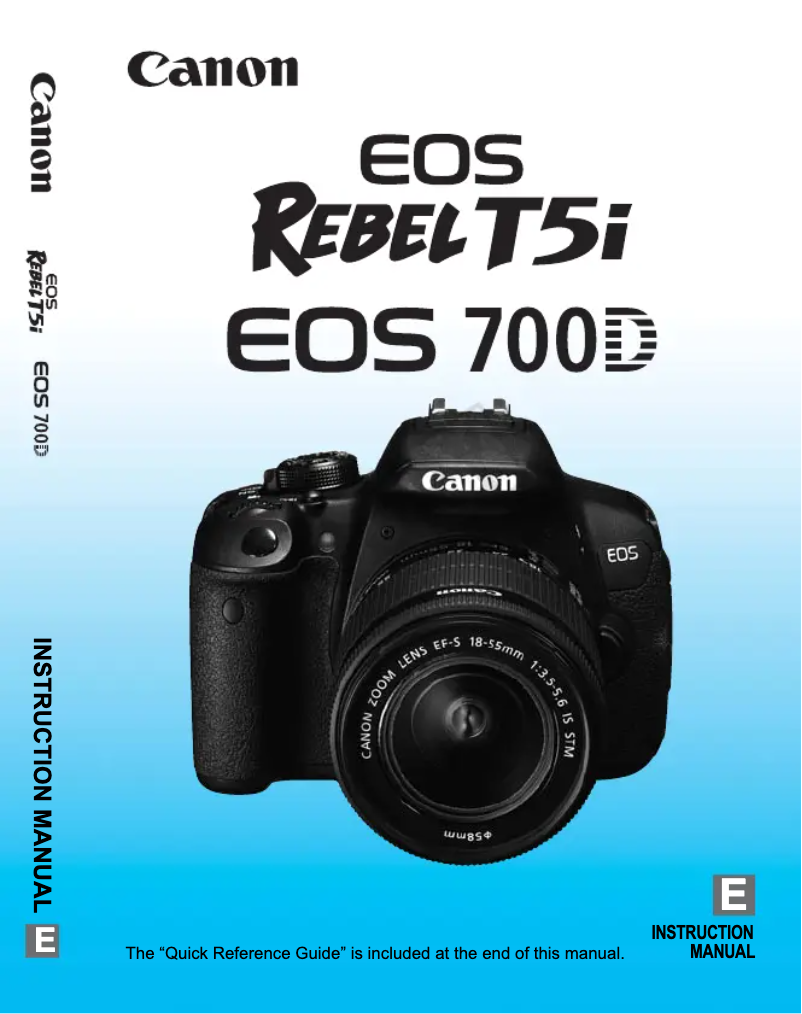 Imagen de la primera página del manual del dispositivo EOS 700D
