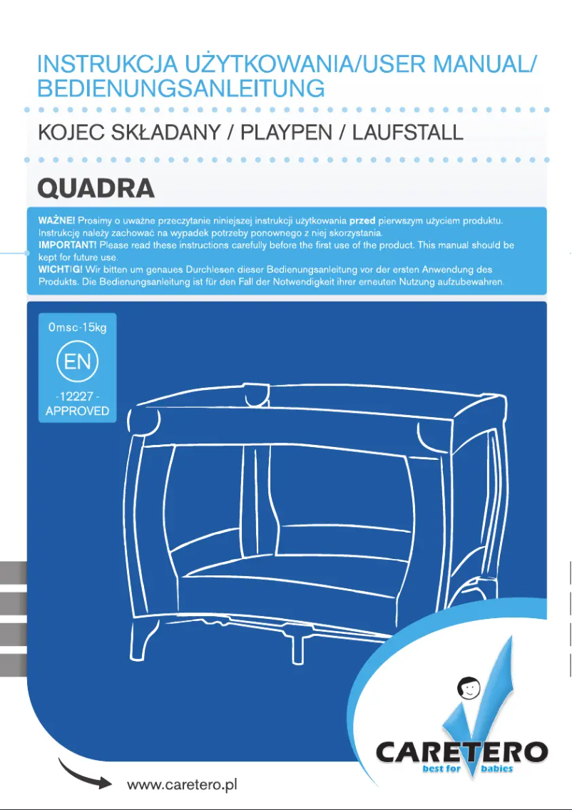 Page 1 de la notice Manuel utilisateur Caretero Quadra