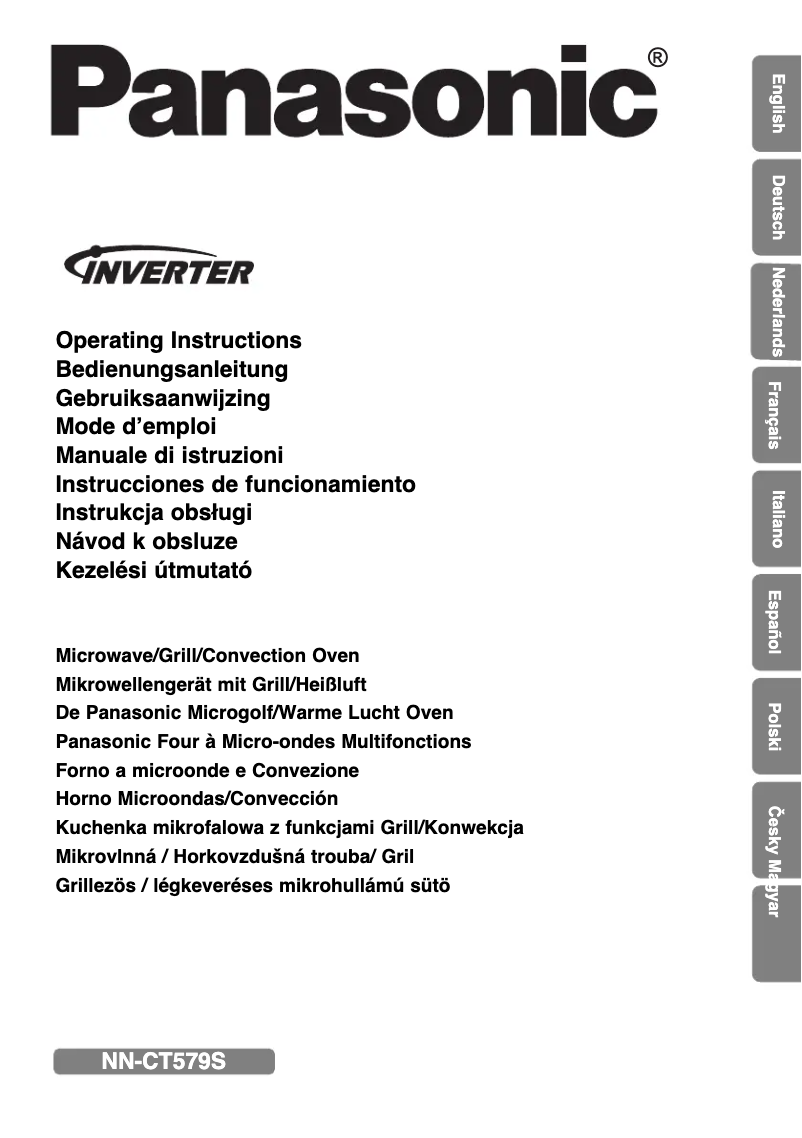 Imagen de la primera página del manual del dispositivo NN-CT579S