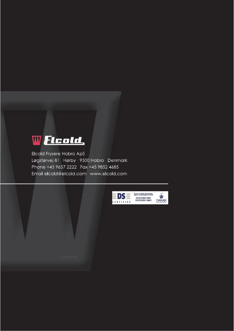 Page n°1 - Manuel utilisateur Elcold PRO 21