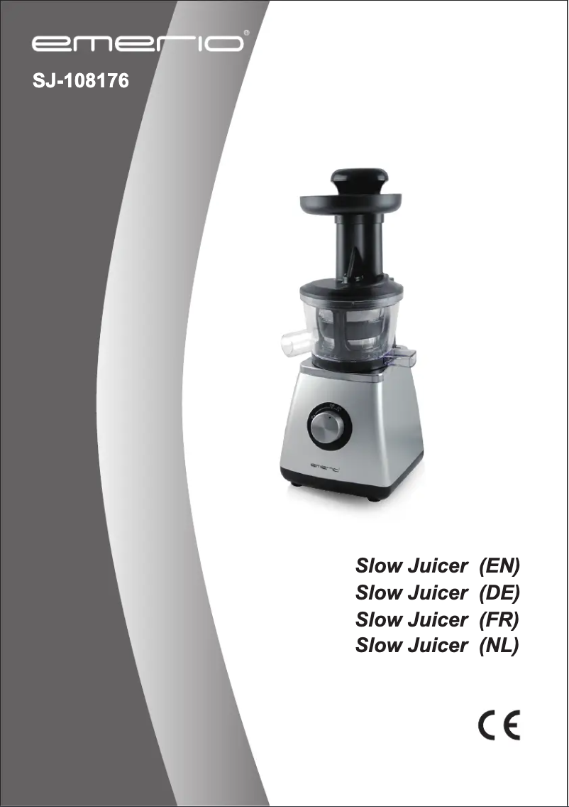 Image de la première page du manuel de l'appareil SJ-108176