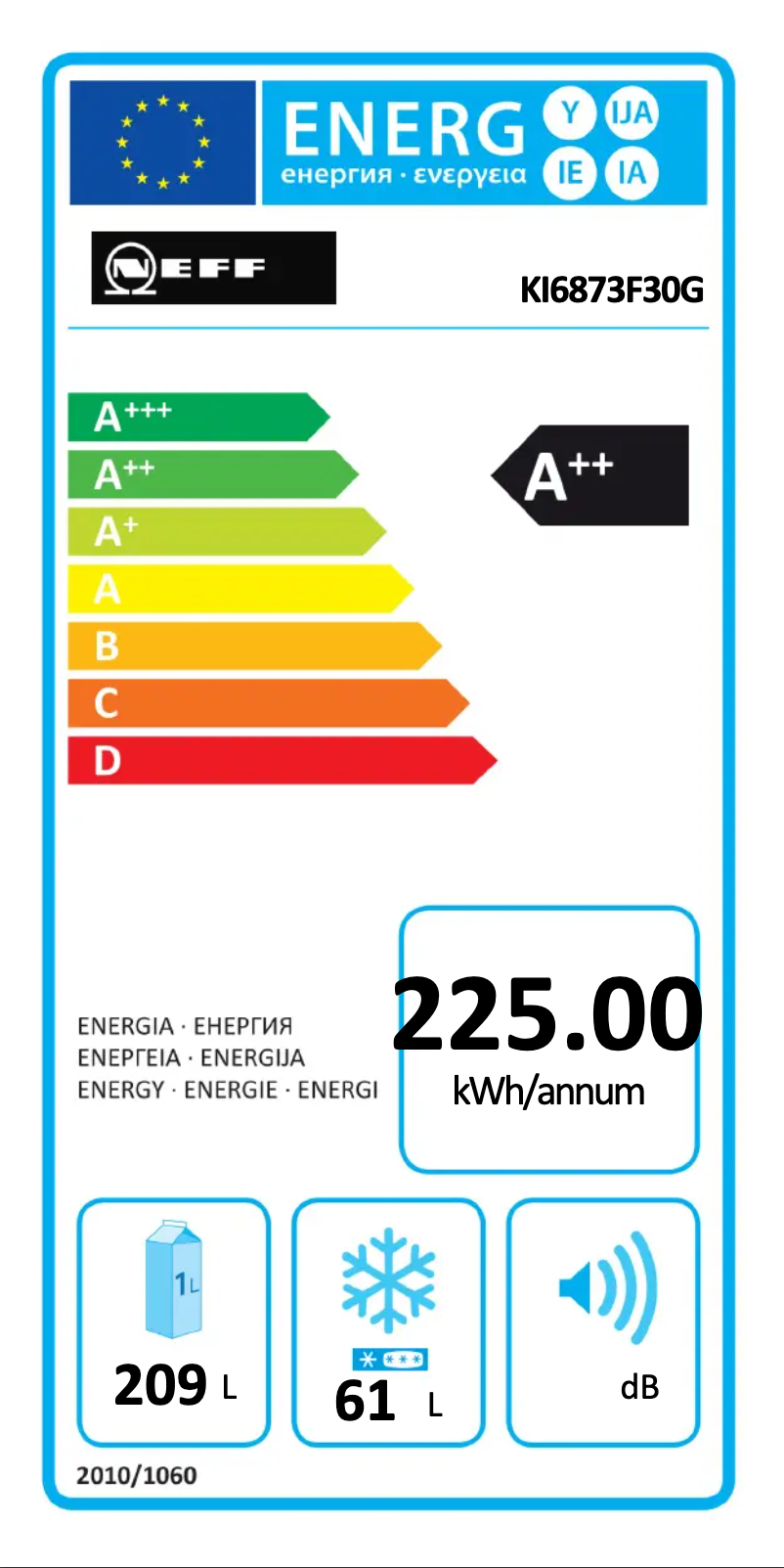 Page n°1 - Label énergétique Neff KI6873F30G