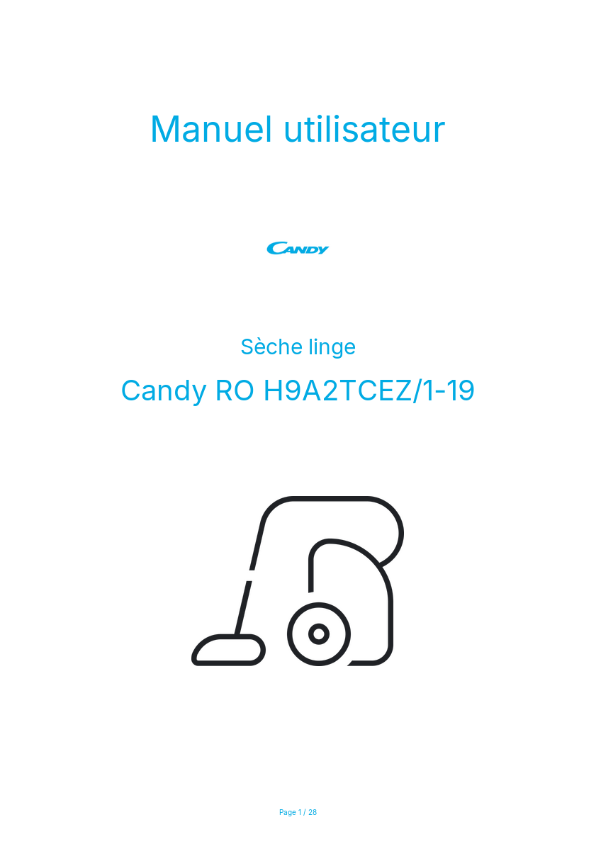 Image de la première page du manuel de l'appareil RO H9A2TCEZ/1-19