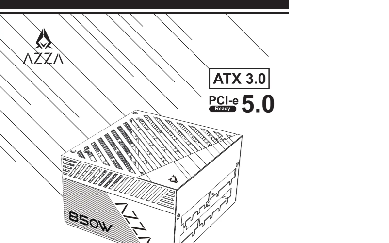 Page 1 de la notice Manuel utilisateur Azza PSAZ Gold 850W