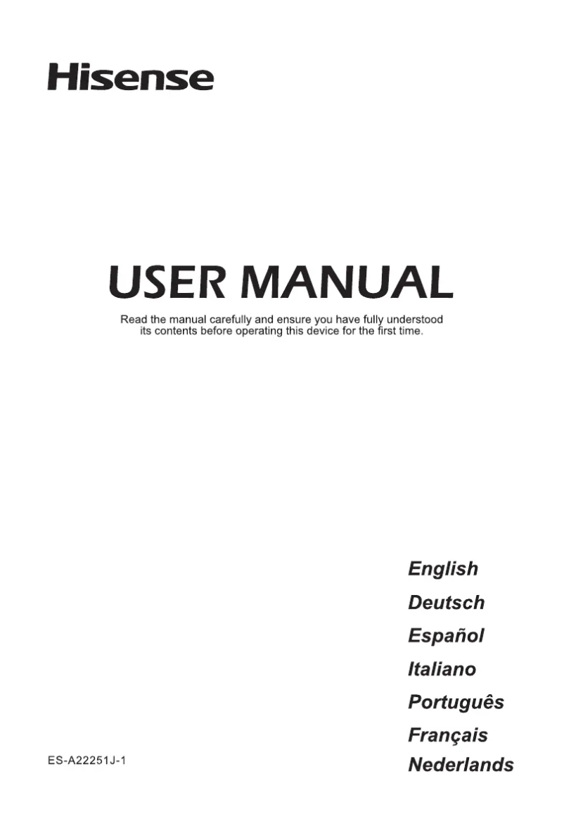 Page 1 de la notice Manuel utilisateur Hisense 65E7HQ