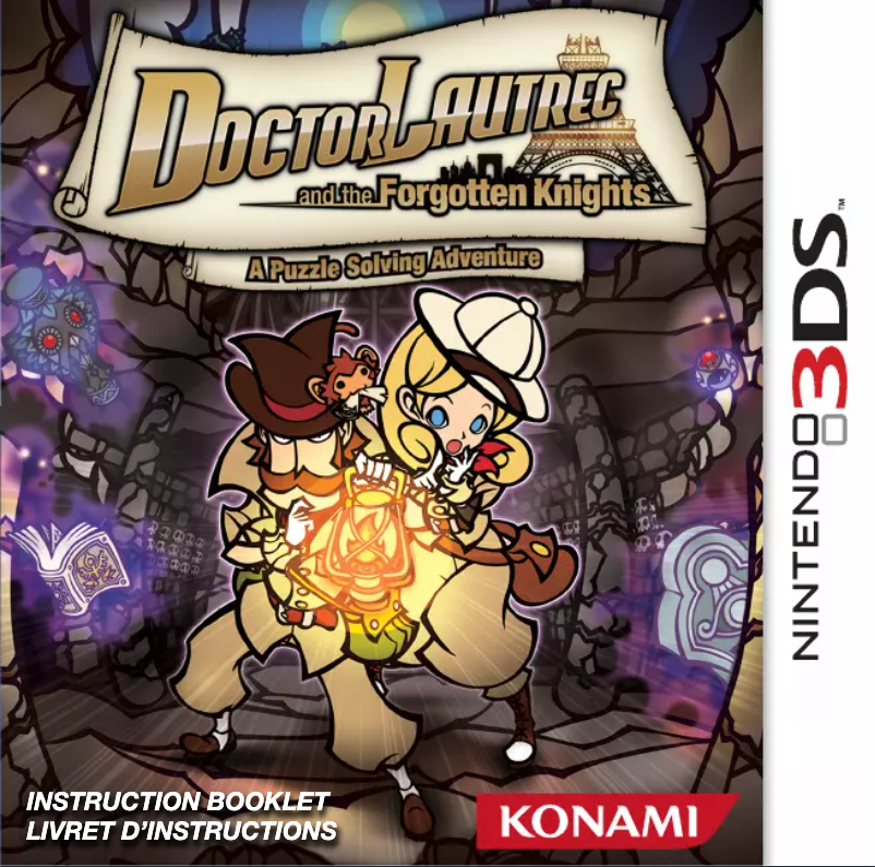 Page n°1 - Manuel utilisateur Konami Doctor Lautrec and the Forgotten Knights (Nintendo 3DS)