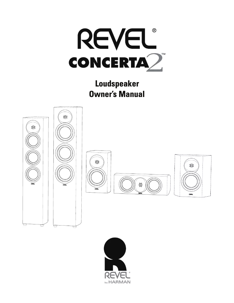 Page n°1 - Manuel utilisateur Revel Concerta 2 F35