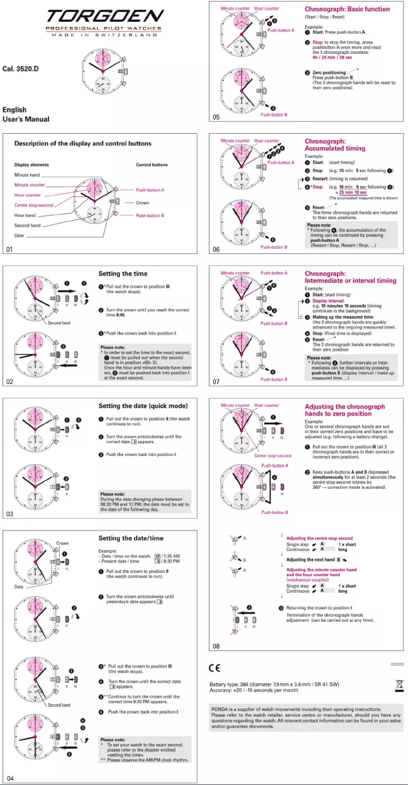Page n°1 - Manuel utilisateur Torgoen T33CR45M