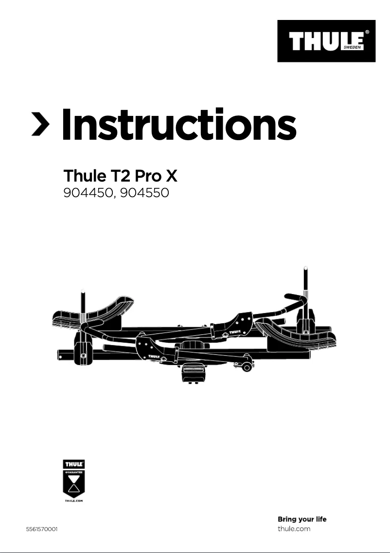 Página 1 del manual Manual de usuario Thule T2 Pro X 904650
