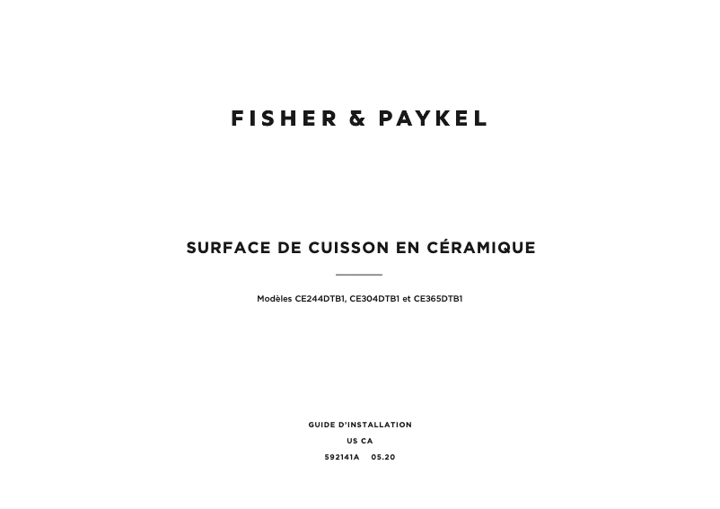 Imagen de la primera página del manual del dispositivo CE244DTB1