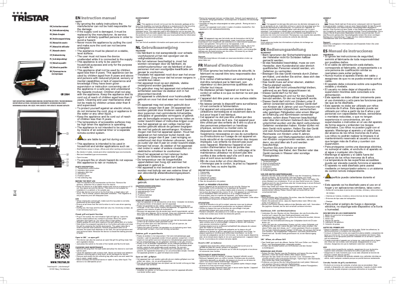 Image de la première page du manuel de l'appareil GR-2864