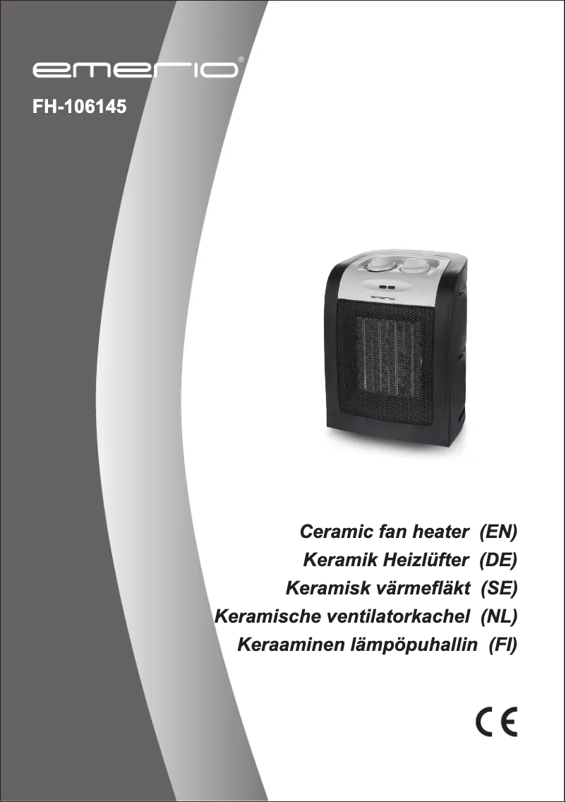 Page 1 de la notice Manuel utilisateur Emerio FH-106145