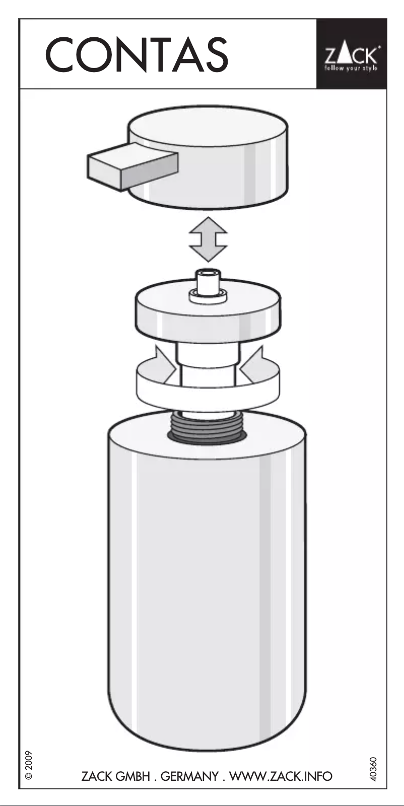 Image de la première page du manuel de l'appareil Contas