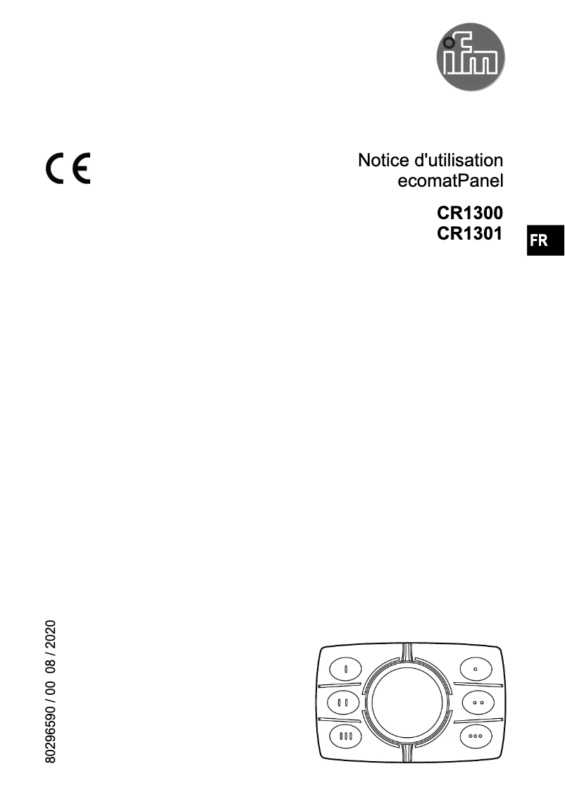 Image de la première page du manuel de l'appareil CR1300