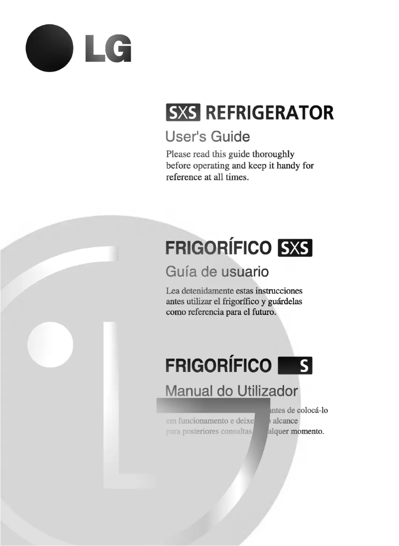 Page n°1 - Manuel utilisateur LG GR-P207DTUA
