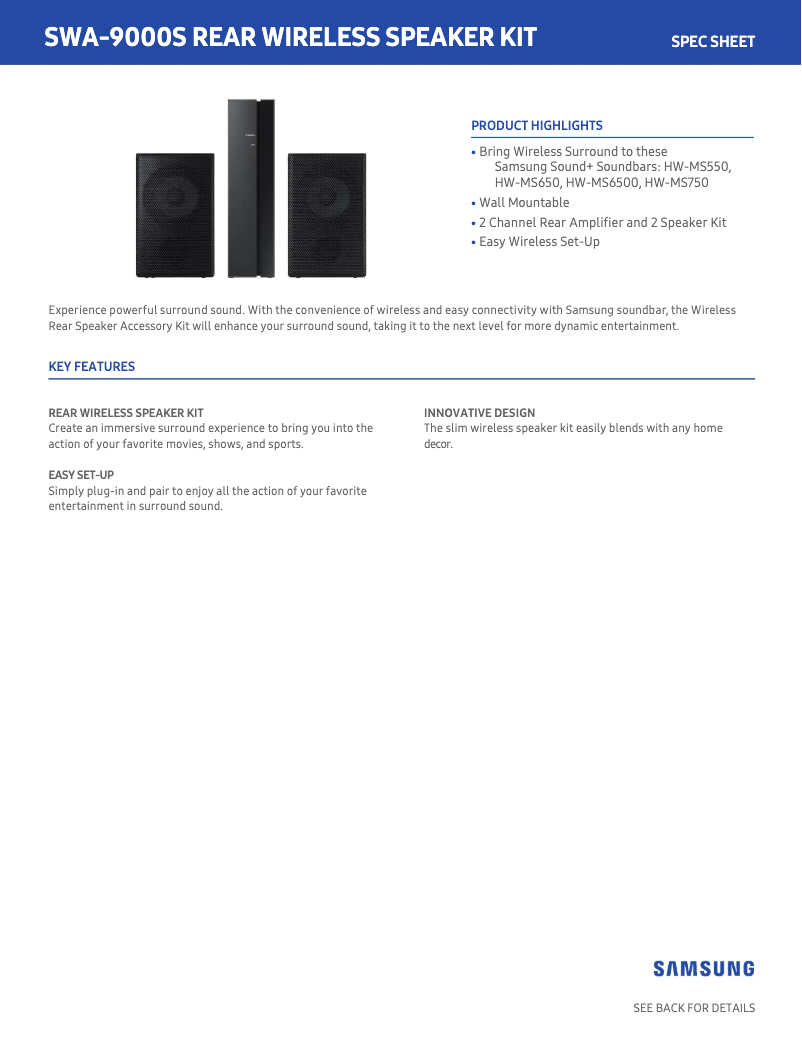 Page 1 de la notice Manuel utilisateur Samsung SWA-9000S/ZA