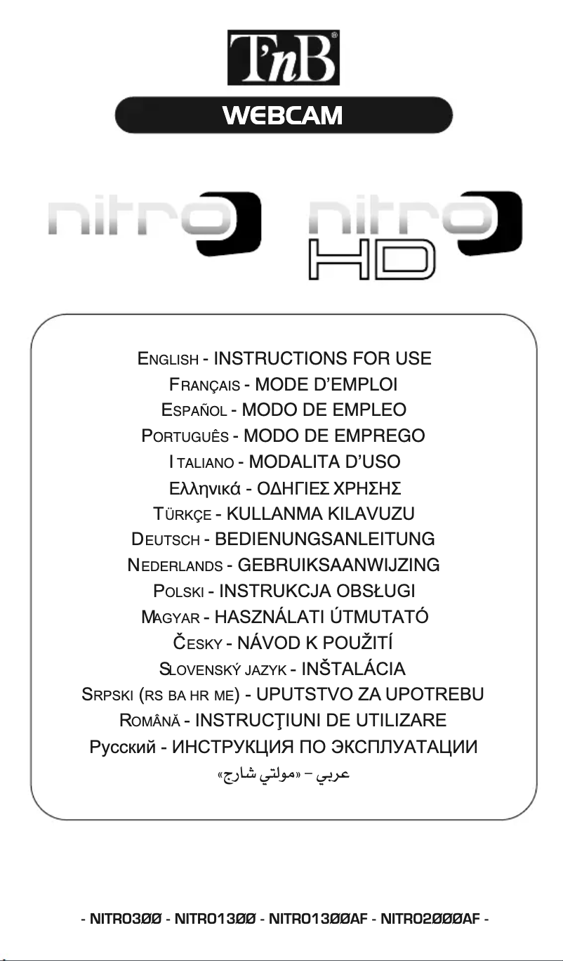 Page 1 de la notice Manuel utilisateur T'nB NITRO1300AF