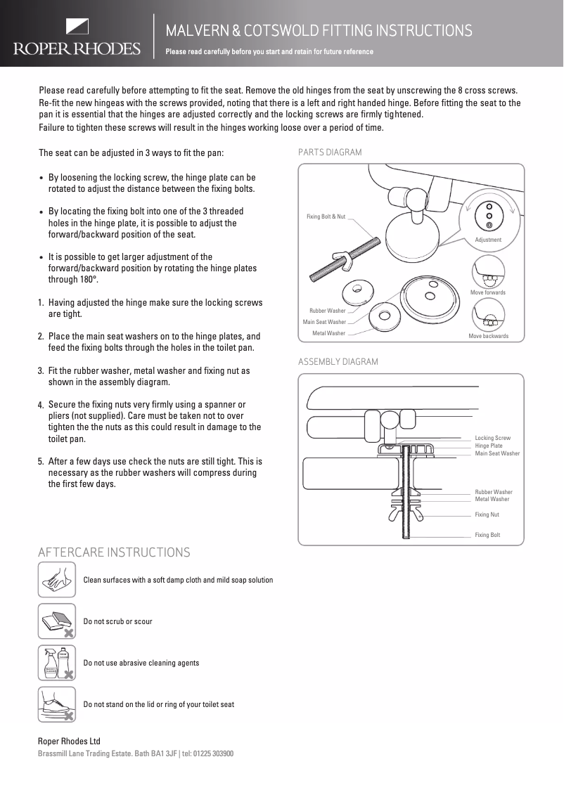Image de la première page du manuel de l'appareil Malvern