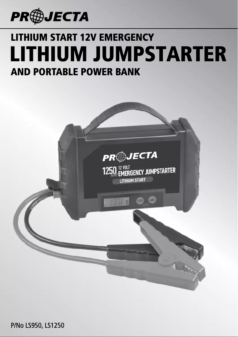 Page n°1 - Manuel utilisateur Projecta LS950