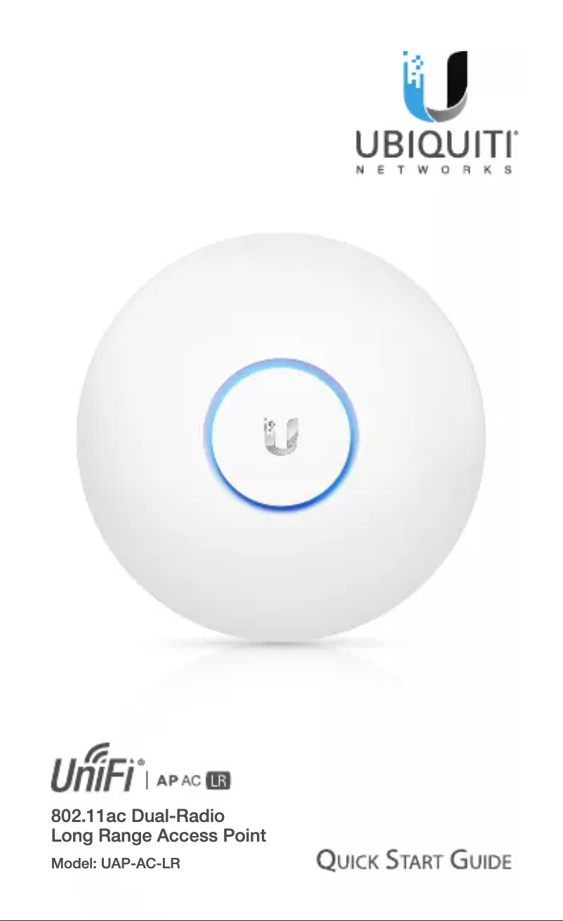 Page n°1 - Manuel utilisateur Ubiquiti Networks UniFi AP-AC-LR