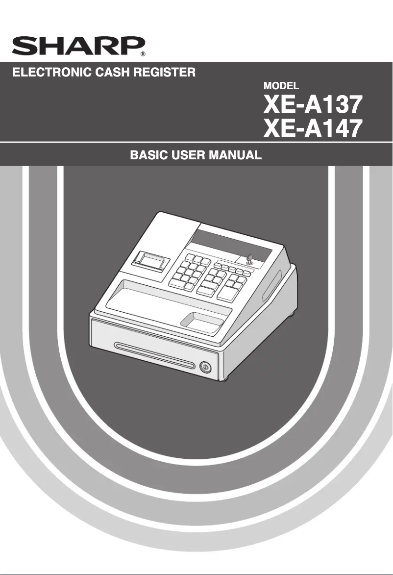 Page n°1 - Manuel utilisateur Sharp XE-A137-BK
