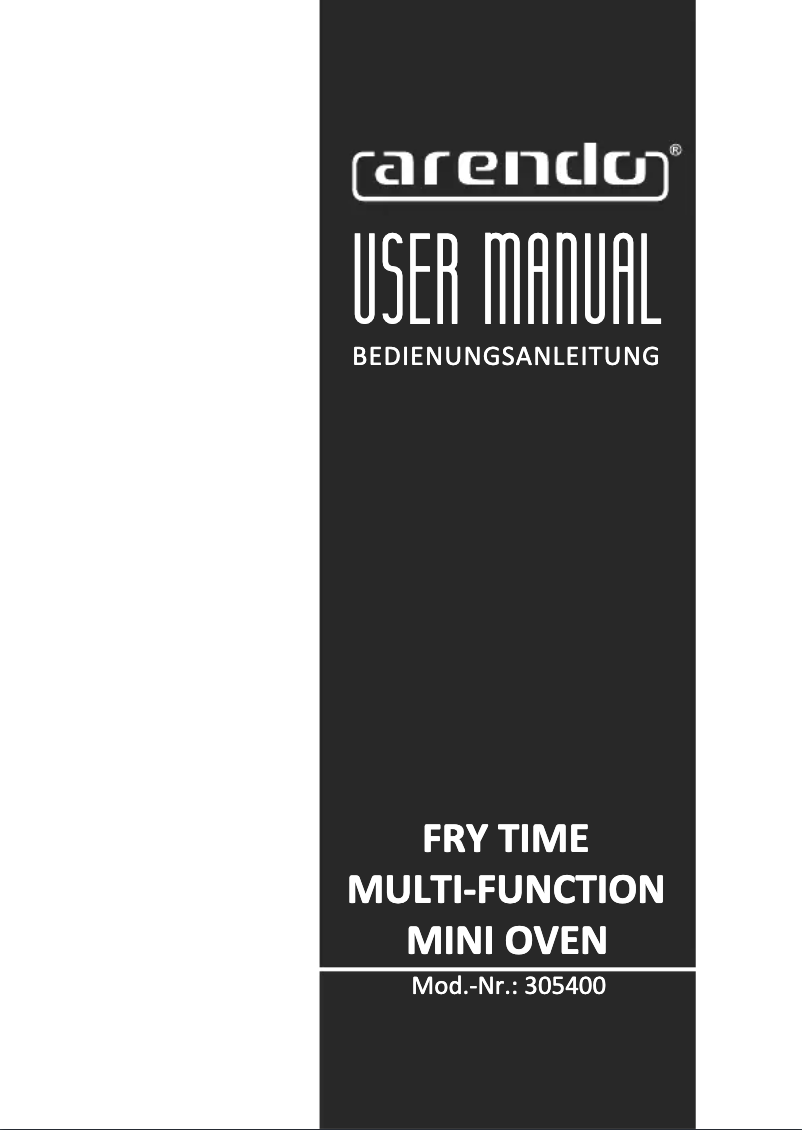 Page 1 de la notice Manuel utilisateur Arendo 307061