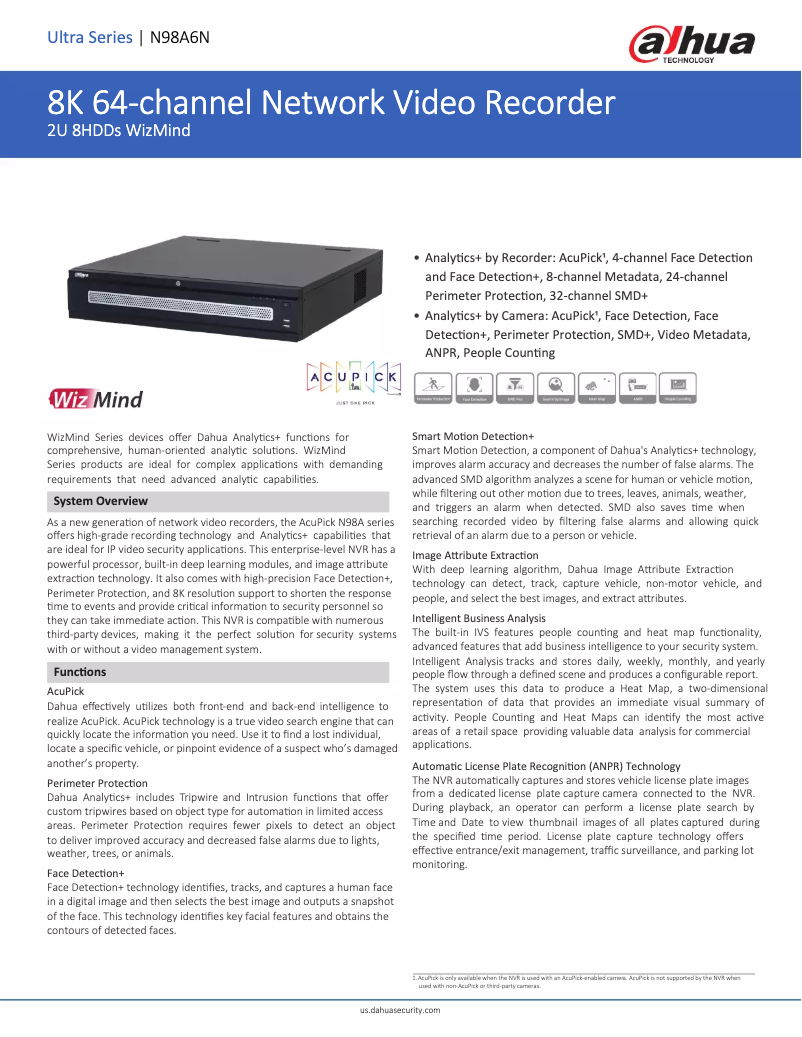 Image de la première page du manuel de l'appareil N98A6N