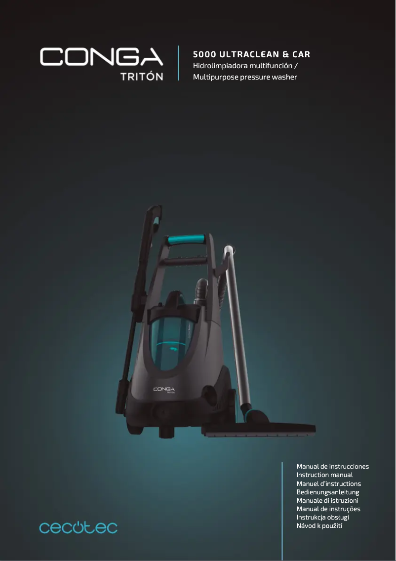 Page n°1 - Manuel utilisateur Cecotec Conga Triton 5000 UltraClean & Car