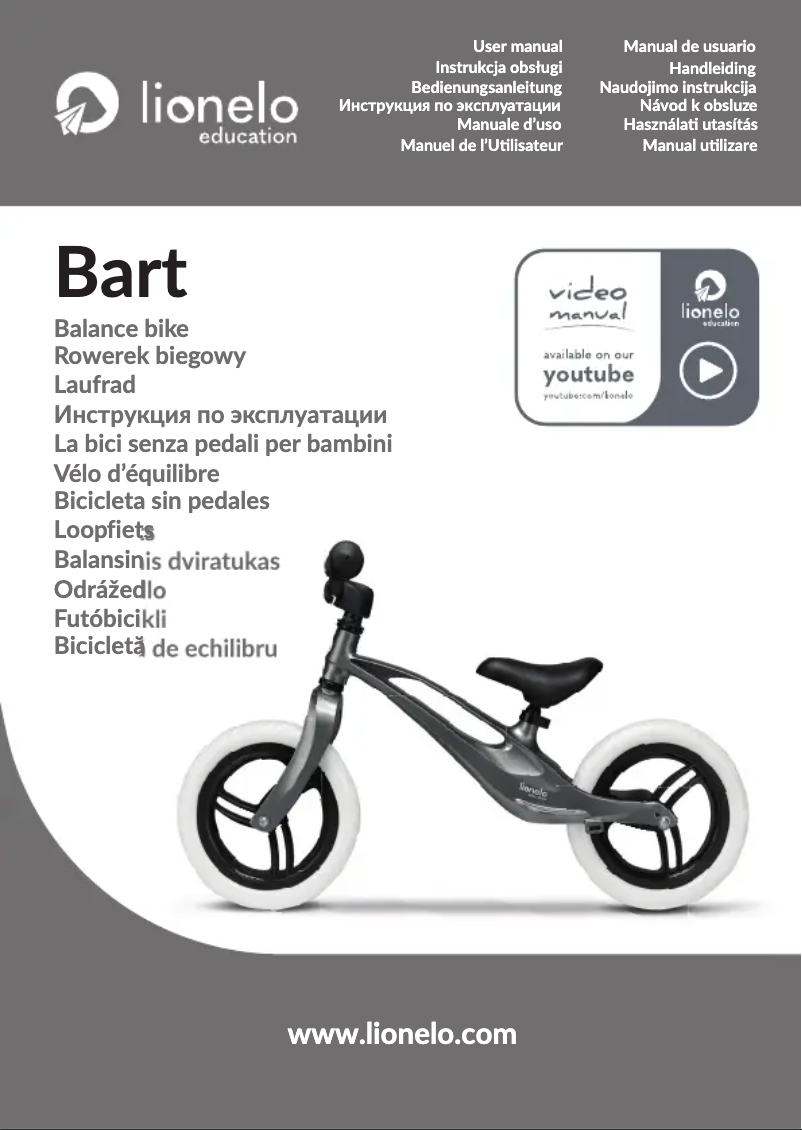 Page n°1 - Manuel utilisateur Lionelo Bart