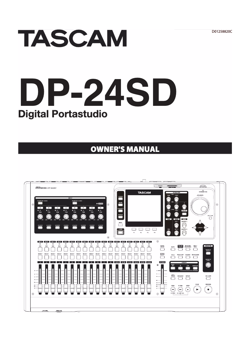 Image de la première page du manuel de l'appareil DP-24SD