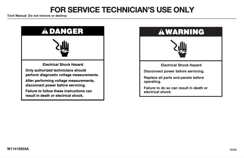 Image de la première page du manuel de l'appareil WOS51EC7HS