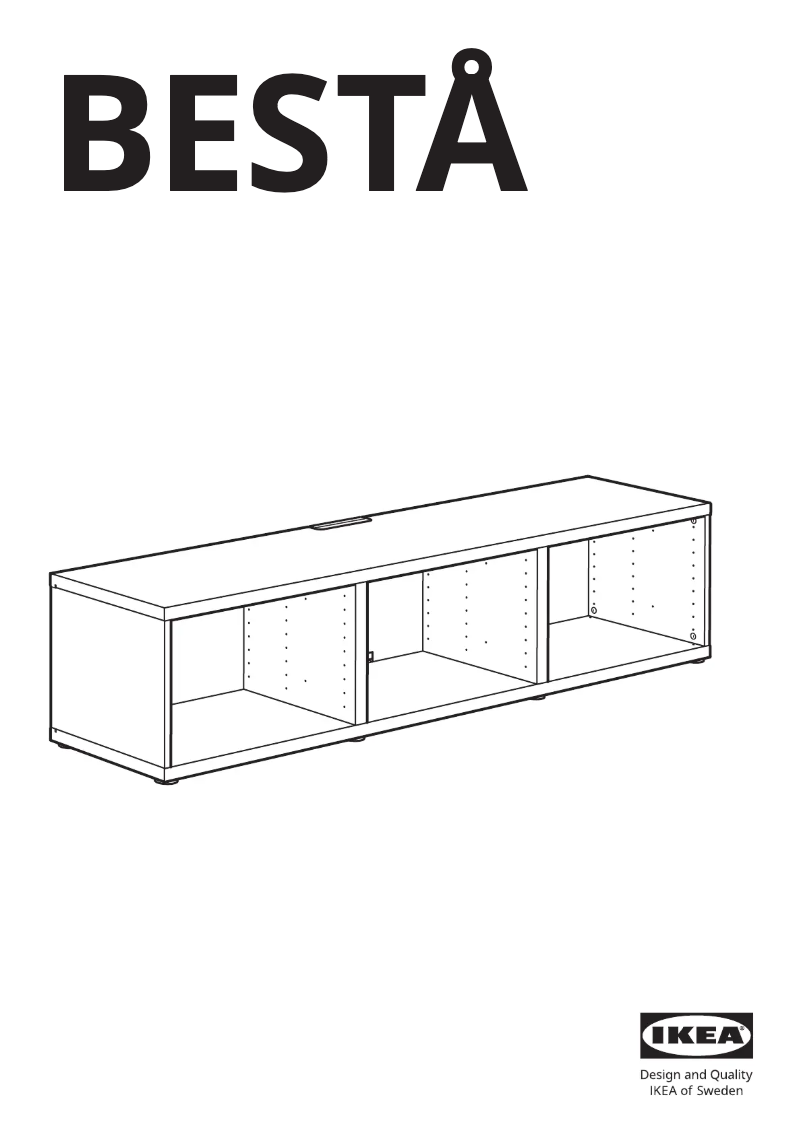 Page 1 de la notice Manuel utilisateur Ikea BESTÅ 505.386.11