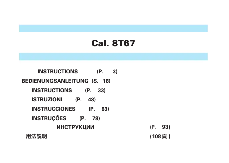 Image de la première page du manuel de l'appareil SSB325P1