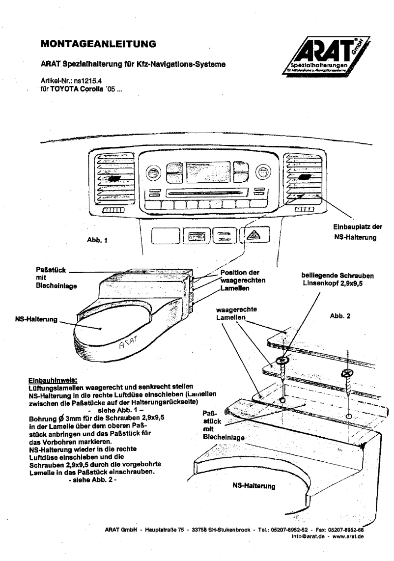 Image de la première page du manuel de l'appareil NS1215.4