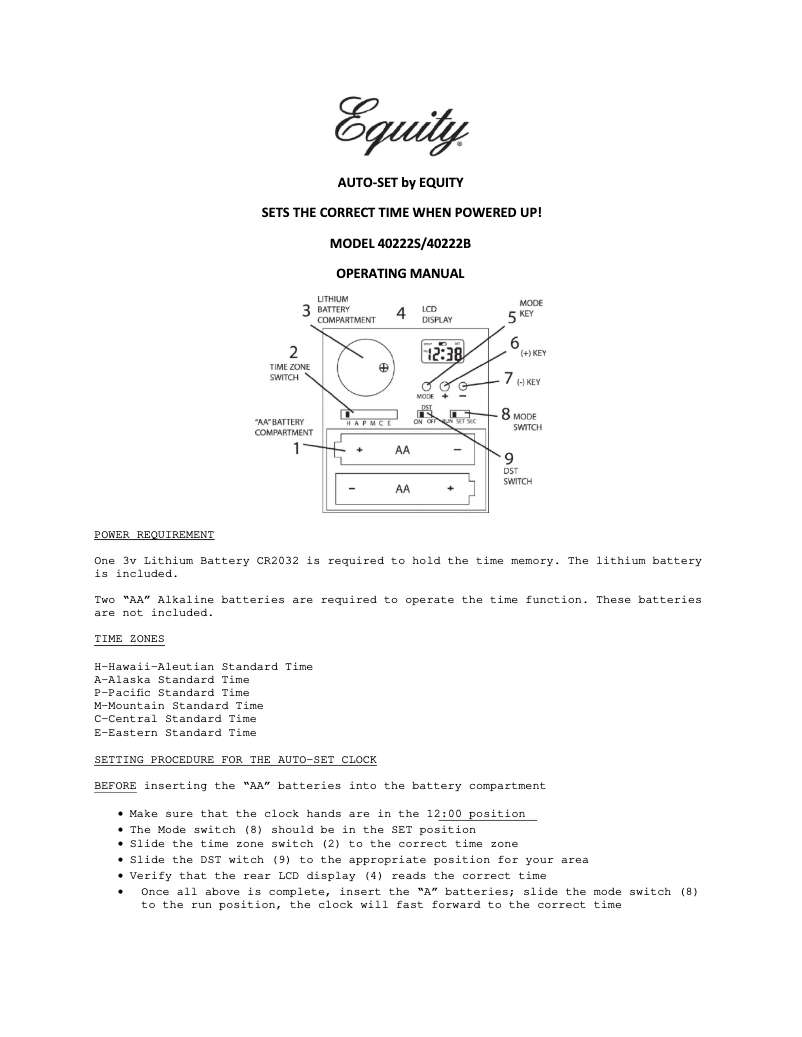 Page n°1 - Manuel utilisateur La Crosse Technology 40222B